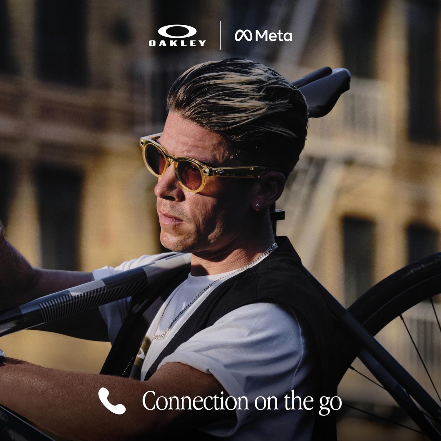 Oakley Meta HSTN AI Glasses – 12MP Camera, 3K Video, Open-Ear Audio, Meta AI – Black/Prizm Black Polarized